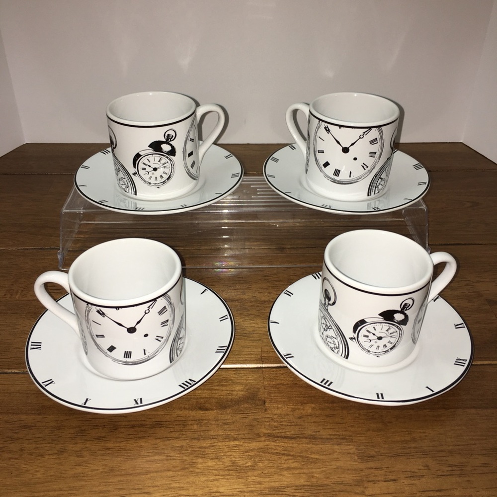 Riviera Van Beers Clock Print Espresso Set